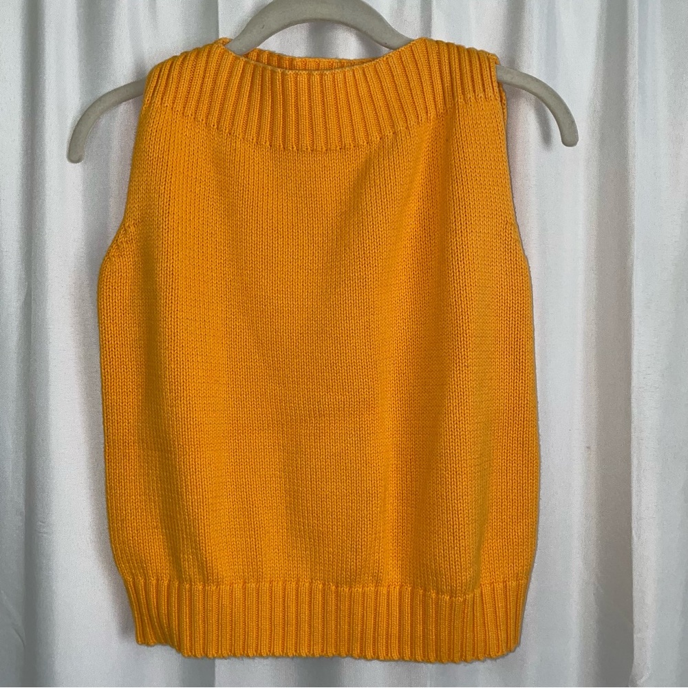 Pierre Cardin orange Sleeveless Knit Top